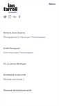 Mobile Screenshot of ianfarrell.com